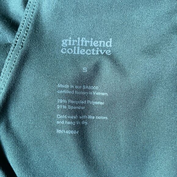 Girlfriend Collective Bike Unitard Hunter Green sz S - Picture 5 of 6